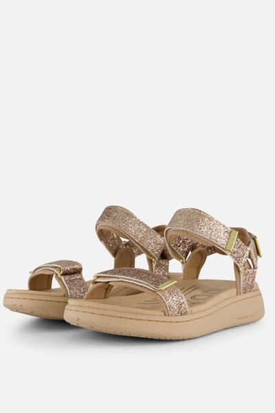 Woden Woden Lite Line Sandalen beige Textiel