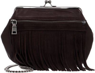 FREDsBRUDER Leren Schoudertas Koppeling Frim Collection Gran Crossbody Bag Brown Bruine