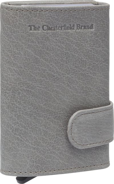 The Chesterfield Brand - Leren Pasjeshouder Lichtgrijs Mannheim