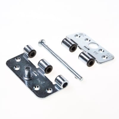 Scharnier - Zilver - Staal - AXA - AXA Veiligheids1688 LR afgeronde hoeken 102x89mm gegalvaniseerd.