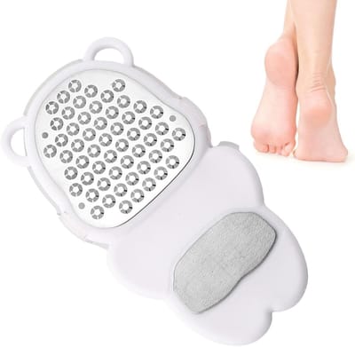 Voet Eeltverwijderaar - Voetrasp pedicure - Voetverzorging thuis - Roestvrijstalen schuurzijde - 149 cm lengte - Zwart