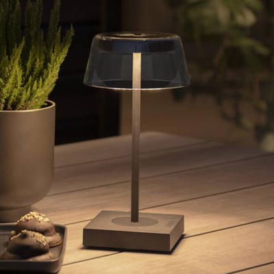 Konstsmide Scilla tafellamp (snoerloos) met dimmer - LED - Zwart