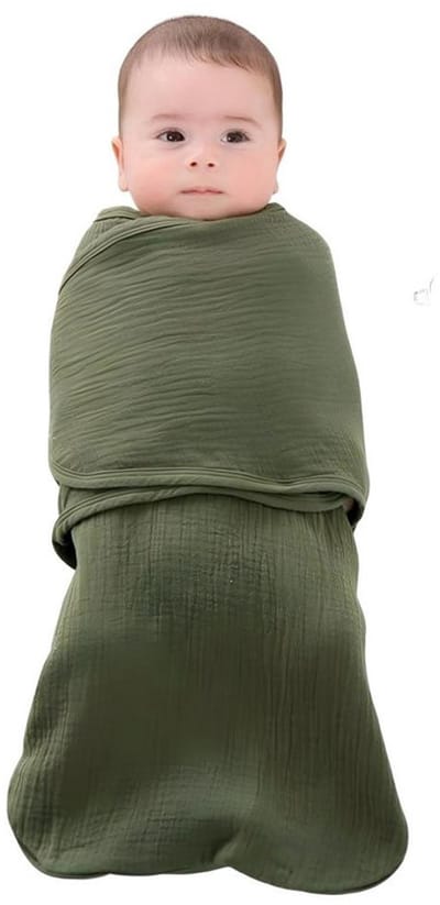 Babywikkeldeken - Maat S - 57*82 cm - Aanbevolen voor 0-3 maanden - Pasgeboren deken - Ademende deken - Kleine deken - Babyslaapzak - Anti-schrikwikkeldeken voor pasgeborenen - Babywikkeldeken - Anti-schopdeken - Babyquilt - Babydeken