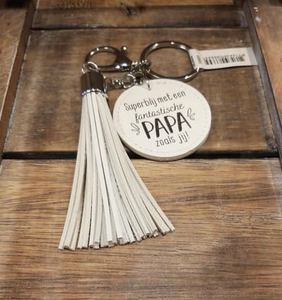 Sleutelhanger /Tashanger +Tassel / Kwast Papa