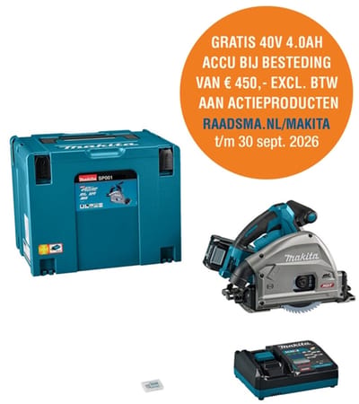 Invalcirkelzaag 165 Mm Xgt 40V Makita Sp001gu101