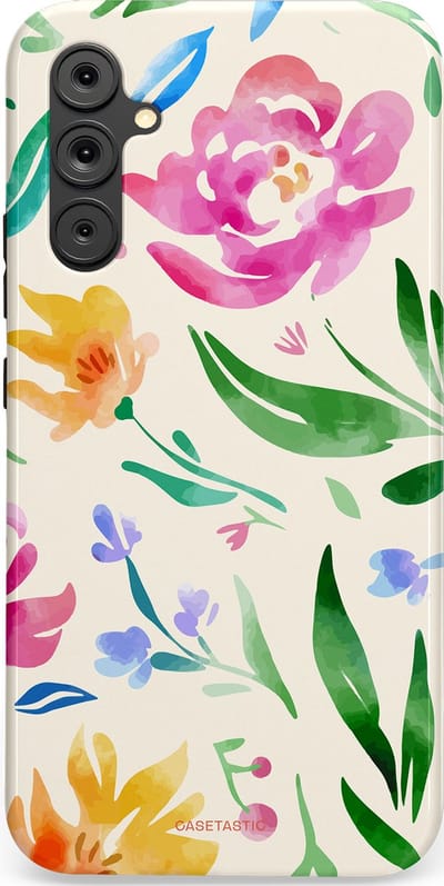 Casetastic Hoesje Geschikt voor Samsung A34 (5G) - Stijlvolle Beschermende Duo-layer Case - Waterflora