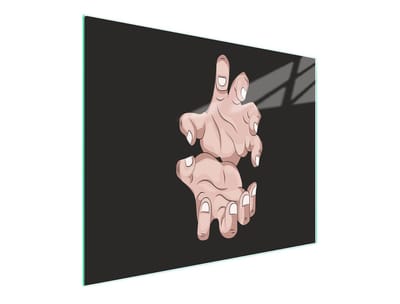 TMK ArtDeko - Sneede van Glas - 52x30 cm - UV Print - Antislip Noppen