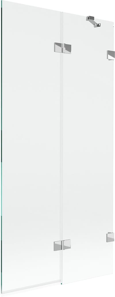 Mexen Lunar douchewand 2-vleugelig rechts 90 x 150 , transparant, chroom - 897-090-100-01-00-P
