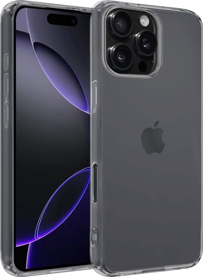 Hoesje - Geschikt voor Apple iPhone 16 Pro - Sterk & Shockproof - Siliconen Case - Hoes Cover - Telefoonhoes - Transparant