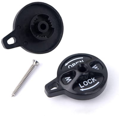 Dailygoods - Racefiets Vork Lock Cap Schakelaar - Lockout Montage Kit - Zwart/Rood - Fietsaccessoire - Hoogwaardig materiaal - Geschikt voor SR