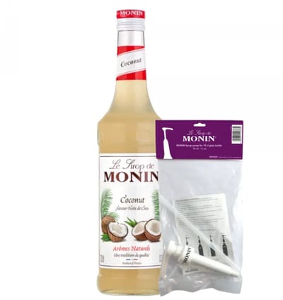 Monin Siroop Cocos 70 cl + Pompje