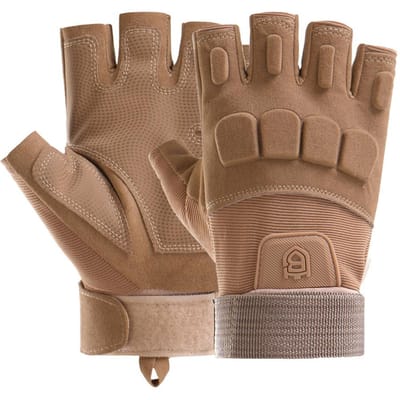 Fitness Halve vinger Handschoenen voor Heren Outdoor Tactische Training Veld Enkele Stang Slijtvast Anti-Slip Motorrijhandschoenen M