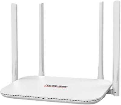 Redline RL-WR5500H Dual Band Gigabit Router | AC1200 Wi-Fi 2.4 GHz/5 GHz | 4x Gigabit LAN + 1x WAN | 4 × 6 dBi Antennes