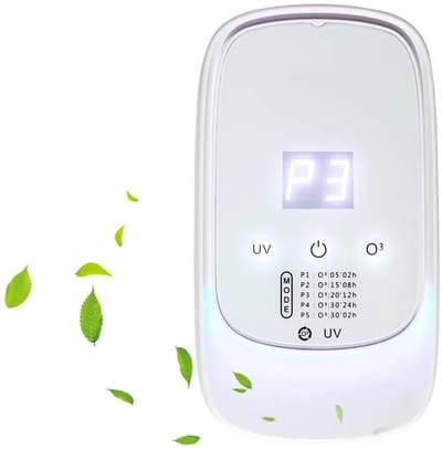 Ozonluchtreiniger met UV-desinfectie en geurverspreider; luchtverfrisser Geschikt voor kamers, keukens en badkamers.