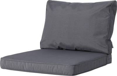 Madison - Outdoor Panama - Loungekussen - Tuinkussen - Zitkussen - Rugkussen - 2-delig - 60 x 60cm - Grijs