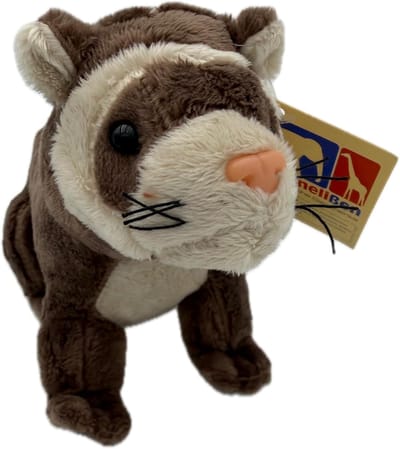 Pluche fret - Knuffeldier dier - Kinderkamer decoratie - Zacht pluche materiaal - 30 cm lengte - Bruin