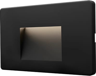 LED Tuinverlichting - Wandlamp - Brinton Lumara - Waterdicht IP65 - 3W 240lm - Aanpasbare Lichtkleur 3000K-4000K-6500K - Rechthoek - Zwart