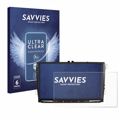 Savvies - Screenprotector voor Erisin ES8998V 9" - Folie Beschermfolie transparant 6 Stuks