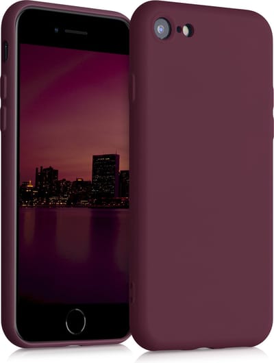 kwmobile telefoonhoesje geschikt voor Apple iPhone SE (2022) / iPhone SE (2020) / iPhone 8 / iPhone 7 - Hoesje voor smartphone - Back cover in wijnrood
