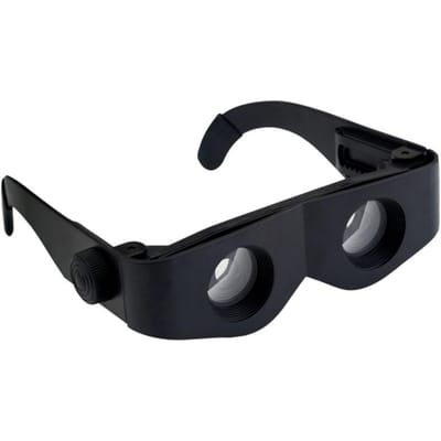 Fabrieksmatige levering van platte visverrekijkers om naar de drift te kijken. Speciale glazen telescoop. Op het hoofd gemonteerde high-definition bril. black
