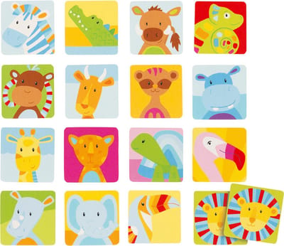 GOKI Memory - Safari - Hout - Educatief - 3 Jaar
