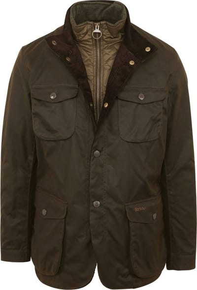 Barbour Waxjas Ogston Olive - Maat S - Heren - Winterjassen