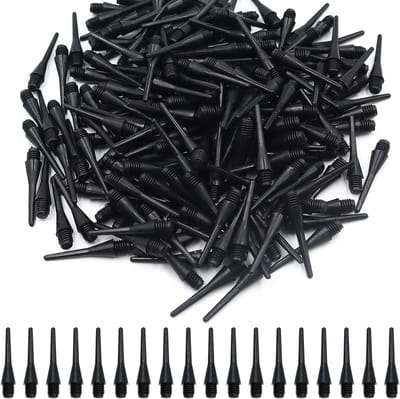 Verpakking van 200 vervangende plastic dartpunten, duurzame zachte darttips met 2BA-schroefdraad voor dartliefhebbers