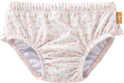 Fresk Luierbroek/ Zwembroek 62 - Ruimte voor Zwemluier - Sneldrogende Zwemkleding - UV-bescherming UPF 50 - Zwemshort Meisjes - Roze - Garden Flowers