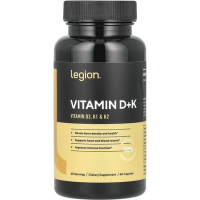 Legion Athletics, Vitamine D+K, 60 capsules