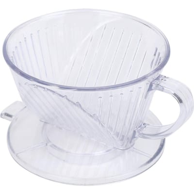 Tasse filtrante conique réutilisable pour cafetière(Transparent S )