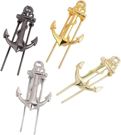 Schip Anker Vormige Metalen Boekenleggers - Leuke Cadeautjes voor Vrouwen, Kinderen en Boekenliefhebbers - Set van 4 Unieke Boekmarkers