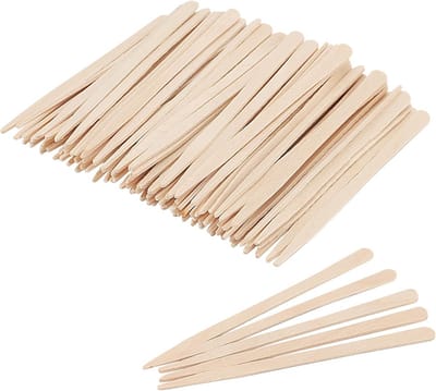 Wax Stokjes - Hout Applicators - Gezichtsbeharing Verwijderen - Gladde Afwerking - 1200 Stuks - Natuurlijk Hout
