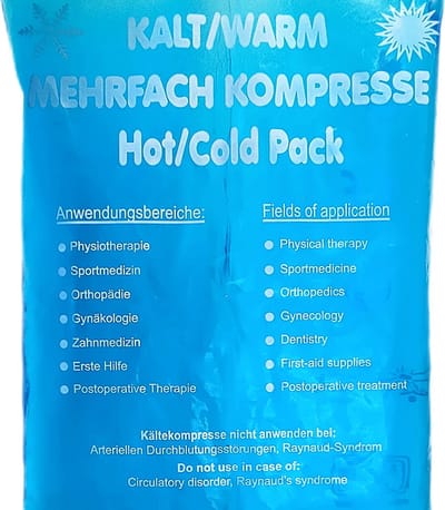 koud-warm kompres - Hot-cold pack - 16 x 26 cm - 520 gr - Flexibel coolpack / icepack / gelpack voor bij blessures - Platte Koelelementen voor koeltas