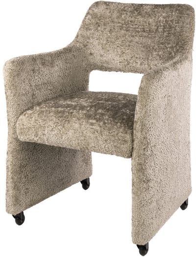 Giga Meubel Eetkamerstoel Forma Elite - Jaroq - Zand - Incl. Wieltjes - Set van 2