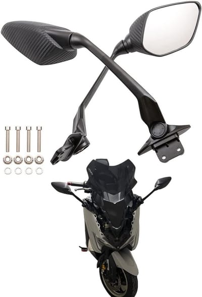 Zijspiegel voor motorfiets TMAX 530 (2012-2018) - Versterkte reflectie, verstelbaar en duurzaam