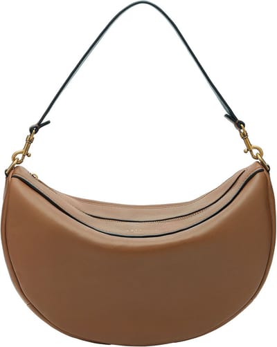 LIEBESKIND BERLIN Leren Schoudertas Melli Kodiaq Sheep Hobo Bag Dark Clay Bruine