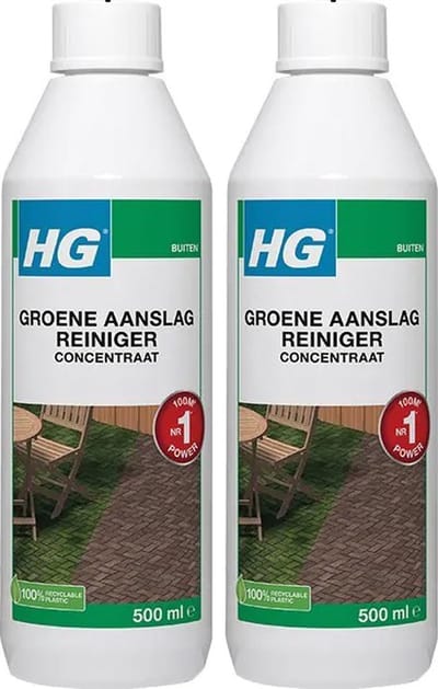 HG groene aanslagreiniger concentraat 500ml 9374N - 2 stuks - KD set