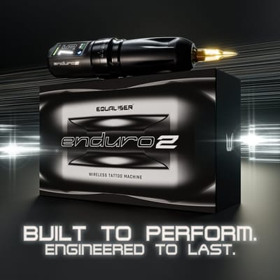Equaliser Enduro2 | Premium Professionele Tattoo Machine | Draadloze Tatoeage Pen | Wireless | PMU Gun | Zelf Tatoeëren Kit | Cartridges | Naalden | Beginner & Gevorderden Set 1RL | 3RL | 7RL