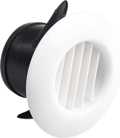 Wit Ventilaties Rooster voor Badkamer en Keuken - Universele Wand- of Plafondmontage