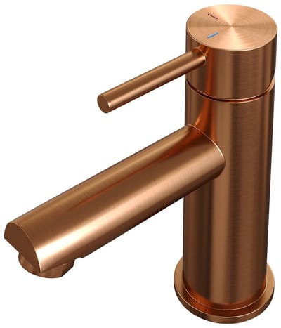 Brauer Copper Edition Lage Opbouw Wastafelmengkraan Model A Koper Geborsteld PVD