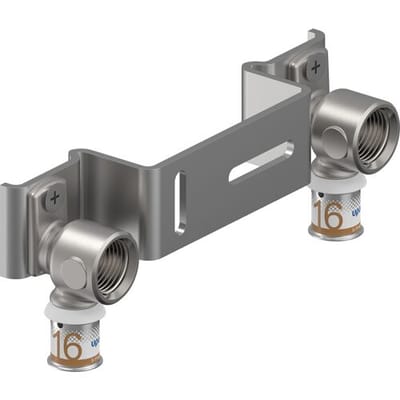 Uponor S-Press Smart Aqua muurplaatbeugel - 1/2 binnendraad x 16 x 150 mm pers