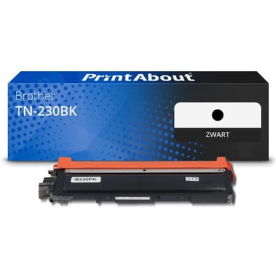 PrintAbout huismerk Toner TN-230BK Zwart Geschikt voor Brother