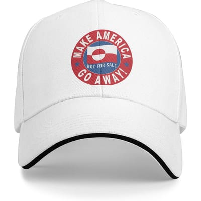Maga Groenland Rendre l'Amérique Disparue Casquettes Sandwich Adulte, Sport, Casquettes de Baseball Chapeaux Réglable Polyester Casquette de Sport Casquette d'Hiver One Size