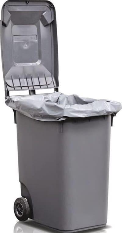 Fabory Kunststofzak - 120L Grijs LD-PE 100µm B500/450xL1250mm (100st/doos)
