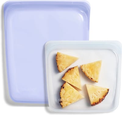 Stasher - Half Gallon en Sandwich Vershoudzak Assorti Set van 2 Stuks - Siliconen - Paars