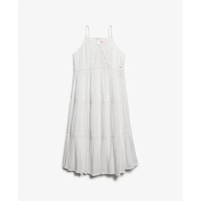 Superdry - Ibiza maxi-jurk met spaghettibandjes - Dames - Jurken