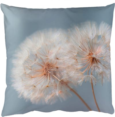 Sierkussens - Kussentjes Woonkamer - 50x50 cm - Paardenbloemen - Pluisjes - Wit