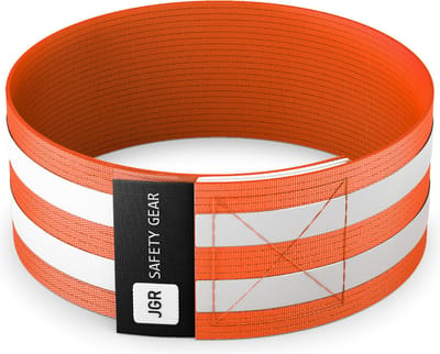 JGR - Oranje - Sportarmband Reflecterend - Hardloopband verlichting (licht reflectie) - Hardloop Verlichting Veiligheidsband - JGR safety gear