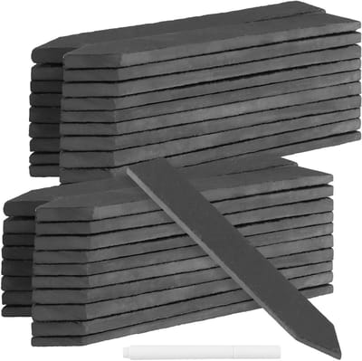 40 Stuks Leisteen Plantenlabels met Markeerstift, Tuinborden voor Groenten, Planten en Bloemen