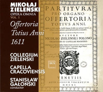 Zielenski: Opera Omnia - Vol.1